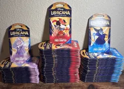 Lot of 67 Disney Lorcana TCG The First Chapter Booster Blister Sealed New Packs - Image 1