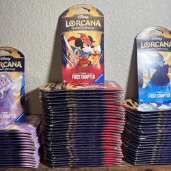 Lot of 67 Disney Lorcana TCG The First Chapter Booster Blister Sealed New Packs - Image 3