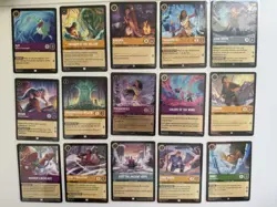 Disney Lorcana Pocahontas Lot – Super Rare, FOIL & Winterspell Cards NM - Image 1