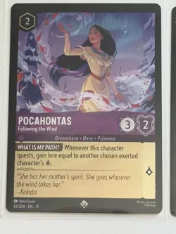 Disney Lorcana Pocahontas Lot – Super Rare, FOIL & Winterspell Cards NM - Image 5