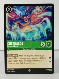 Chernabog - Unnatural Force - Super Rare - Winterspell #77 - LORCANA -B - Image 1