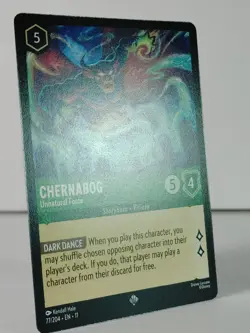 Chernabog - Unnatural Force - Super Rare - Winterspell #77 - LORCANA -B - Image 2