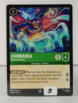 Chernabog - Unnatural Force - Super Rare - Winterspell #77 - LORCANA -B - Image 5