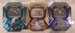 Pokemon Trading Card Game Tin Set of 3 - Legendary Pokemon Cards - Image 1