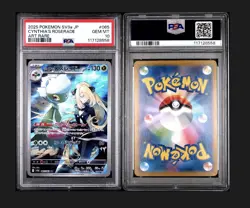 PSA 10 Cynthia's Roserade AR 065/063 Heat Wave Arena Pokemon Card Japanese 2025 - Image 3