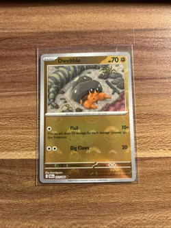 Pokemon Card Dwebble 051/086 Pokeball Reverse Holo English Black Bolt Tcg - Image 1