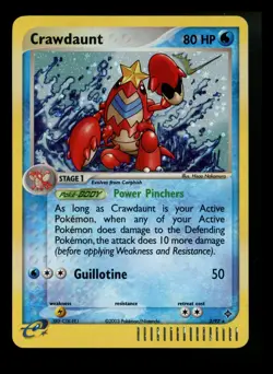 Crawdaunt 3/97 EX Dragon 2003 Rare Holo e-Series Pokemon Card TCG - Image 1