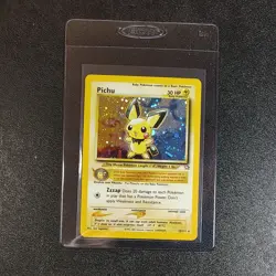 Pichu 12/111 Neo Genesis Unlimited Rare Holo Pokemon Card 2000 LP - Image 1