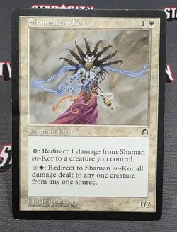 MTG Shaman en-Kor- DAMAGED -Stronghold Magic the Gathering Card #015 - Image 1