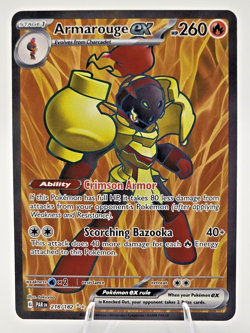 Pokemon Card Armarouge ex 218/182 Paradox Rift Full Art Ultra Rare NM - Image 1
