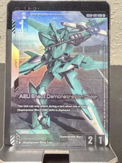 AEU Enact Demonstration Color Winner Foil - GD03-081 C+ - Gundam Card Game - Image 1