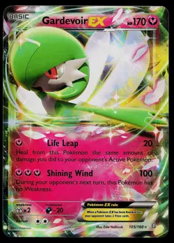 Pokemon Card - Gardevoir EX Primal Clash 105/160 Holo EX Rare - Image 1