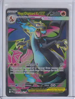 Mega Charizard X ex 109/094 ME02: Phantasmal Flames Ultra Rare Pokemon Card - Image 1