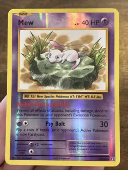 Pokemon TCG Mew 53/108 XY Evolutions NM Reverse Holo Foil Rare Pokemon Card - Image 1