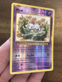 Pokemon TCG Mew 53/108 XY Evolutions NM Reverse Holo Foil Rare Pokemon Card - Image 3