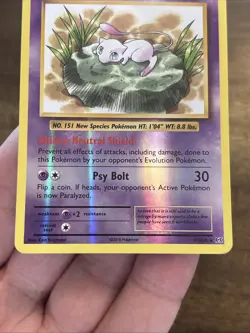 Pokemon TCG Mew 53/108 XY Evolutions NM Reverse Holo Foil Rare Pokemon Card - Image 5