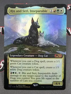 MTG FOIL Rin and Seri, Inseparable- DAMAGED -Buy-a-Box Promo Magic Card #278 - Image 1