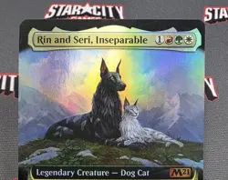 MTG FOIL Rin and Seri, Inseparable- DAMAGED -Buy-a-Box Promo Magic Card #278 - Image 3