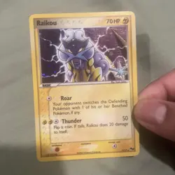 Pokemon Card - Raikou 3/17 POP Series 2 Rare Holo - Image 1