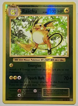 Raichu 36/108 (MP) Reverse Holo XY Series: Evolutions 2016 Pokemon Card TCG - Image 1