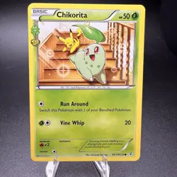Chikorita RC1/RC32 Radiant Collection Generations Regular Pokemon Card 2016 LP - Image 1
