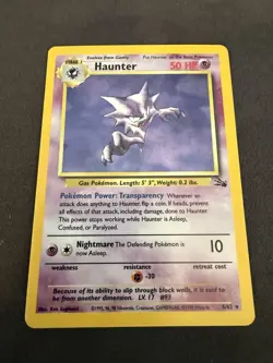 Holo Haunter Fossil Set 6/62 Pokemon Card – Vintage WotC - Image 1