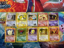 Vintage Pokemon Card Lot WOTC Holo Fire Alakazam Arcanine Dragonair Raichu - Image 1