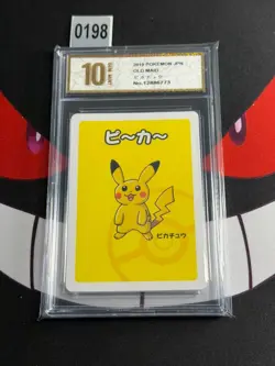 2019 Pokemon Japanese Playing Cards Old Maid Pikachu-Pyxis gold 10 - Image 1