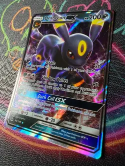 Umbreon GX 80/149 Holo Rare Sun & Moon Base Set Pokemon Card Ultra Rare - Image 2