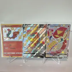 3 Card Lot Pokemon TCG Shining Fates Shiny Holo Sizzlipede Centiskorch V VMAX - Image 1
