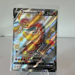 3 Card Lot Pokemon TCG Shining Fates Shiny Holo Sizzlipede Centiskorch V VMAX - Image 3