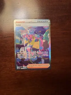 2024 Pokemon TCG Paldean Fates Iono Holo Trainer Card 237/091 - Image 1