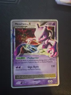 Mewtwo LV.X DP28 Black Star Promo 2008 Holo Rare Pokemon Card TCG - Image 1