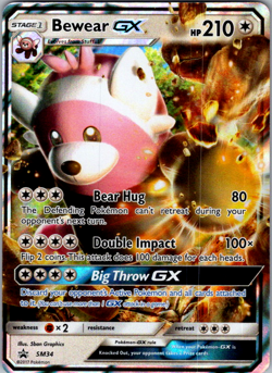 Bewear GX SM34 - Pokemon TCG Sun & Moon Promo Ultra Rare Card NM - Image 1