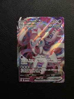 Sylveon VMAX 075/203 Evolving Skies Full Art Ultra Rare Pokemon Card TCG NM - Image 1