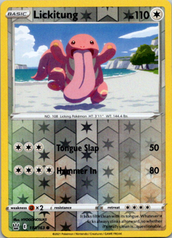 POKEMON CARD - Lickitung 113/163 - Reverse Holo - Battle Styles - NM - Image 1