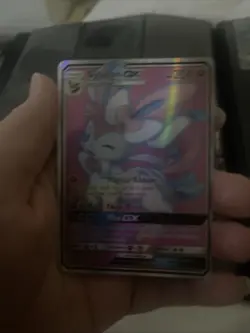 Pokemon TCG Sylveon GX Guardians Rising Holo Card - Image 1