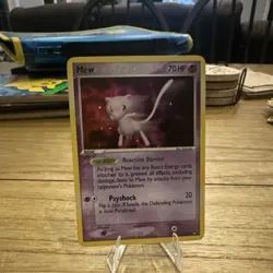 Pokemon TCG Mew Rare 70 HP EX Legend Maker 4/92 2006 English Card - Image 1
