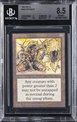1993 MAGIC: THE GATHERING BETA MEEKSTONE R BGS 8.5 - Image 1