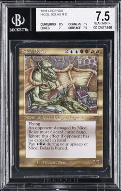 1994 MAGIC: THE GATHERING LEGENDS NICOL BLOAS BGS 7.5 - Image 1