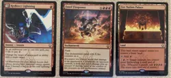Redirect Lightning, Fated Firepower, Fire Nation Palace LOT Avatar Mtg Rares - Image 1