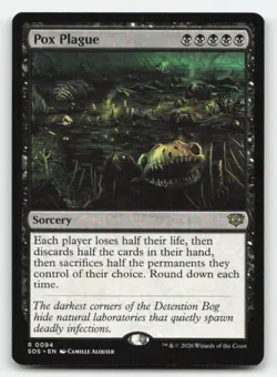 Pox Plague 94 Rare Secrets of Strixhaven Magic: The Gathering Near Mint - Image 1