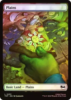 Foil Land Set (Full Art) Pizza [TMNT] MTG - Image 2