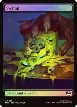 Foil Land Set (Full Art) Pizza [TMNT] MTG - Image 4