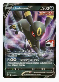 Pokemon Umbreon V PRIZE PACK SERIES 2021 Evolving Skies 094/203 🔥🔥 Stamped - Image 1