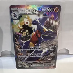 Pokemon Cynthia's Garchomp EX Full Art Special Illustration Rare Holo 232/182 - Image 1