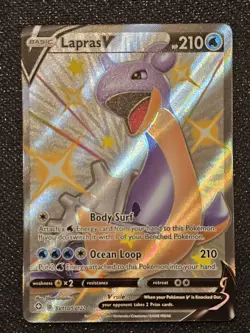 Pokemon Lapras V SV110/SV122 Shining Fates Shiny Vault Holo Rare - Image 1