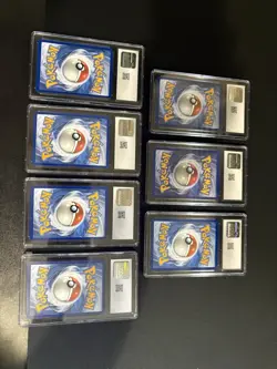 Pokemon CGC Graded 7 Card Lot With WB Pikachu - Image 2