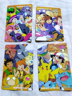 Bandai Pokemon carddass Anime Collection Card Set 191-194 set of 4 Very Rare - Image 1