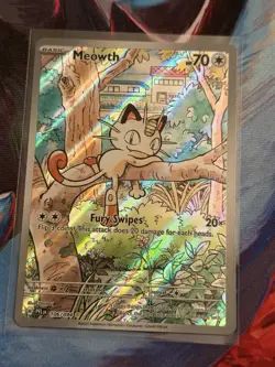 2025 Pokemon Phantasmal Flames Meowth Illustration Rare #106/094 - Image 1